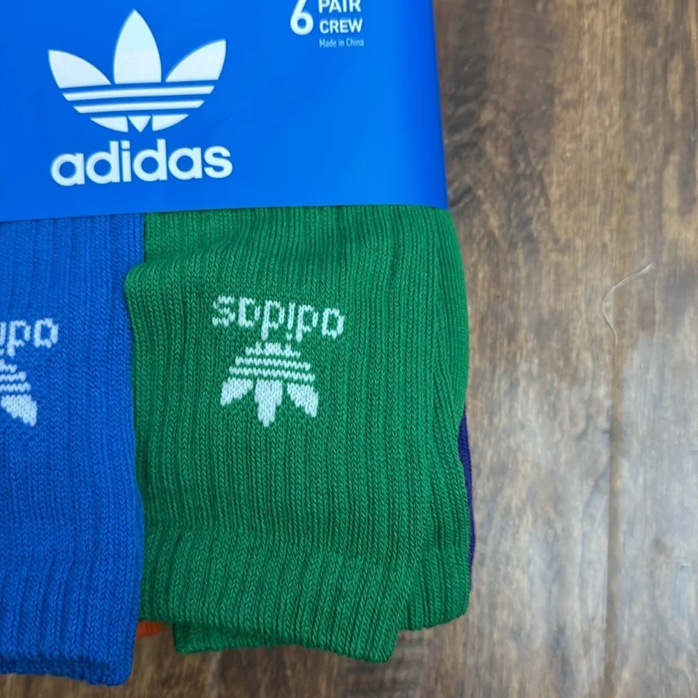 Adidas Originals Crew Multi Sport Socks 6 Pack Size L